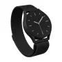 BURGA Kovový mesh remienok univerzálny na hodinky 22 mm (čierna)