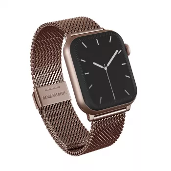 BURGA Metal Mesh Elegance remienok na Apple Watch 38/40 mm ružové zlato