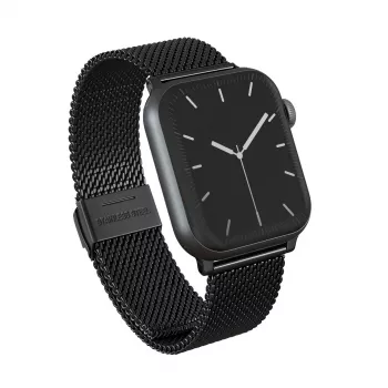 BURGA Metal Mesh Elegance pre Apple Watch 38/40 mm (čierna)