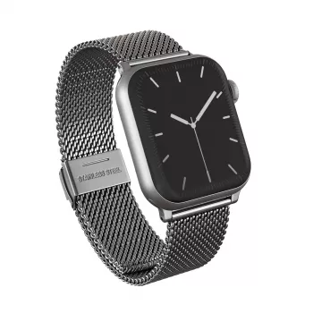 BURGA Metal Mesh Elegance remienok na Apple Watch 38/40 mm strieborná