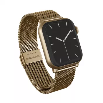 BURGA Metal Mesh Elegance pre Apple Watch 42/44 mm (zlatá)