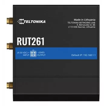 Teltonika priemyselný router RUT261 - 4G LTE Cat 6, Wi-Fi 4, Dual SIM, EU napájací zdroj