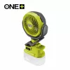 RYOBI ONE+ 18V akumulátorový svorkový ventilátor (iba náradie) - 280 CFM, otáčanie o 360°