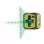 RYOBI Krížový líniový laser, zelený lúč, dosah 15 m