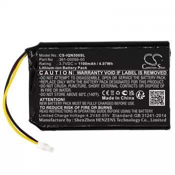 Cameron Sino náhradná batéria 1200mAh 3,7V pre Garmin Nuvi 30 50 52 55 51 LM LMT, Mitac Mio Spirit 8500 LM