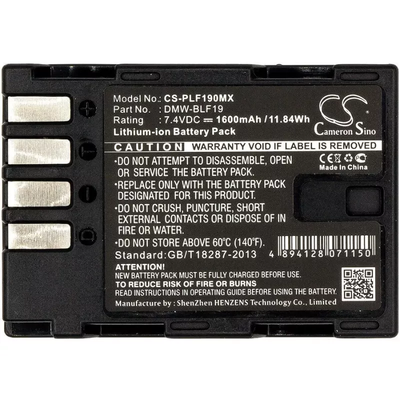 Cameron Sino CS-PLF190MX batéria pre Panasonic DMW-BLF19 / DMW-BLF19E