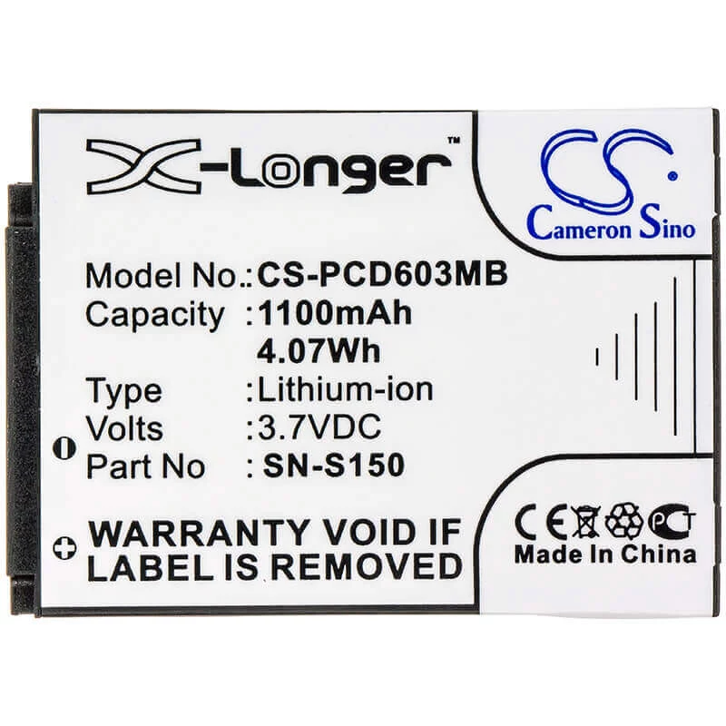 Cameron Sino batéria Typ SN-S150 pre Philips SCD603/00 SCD603H SCD603 10 20 - CS-PCD603MB