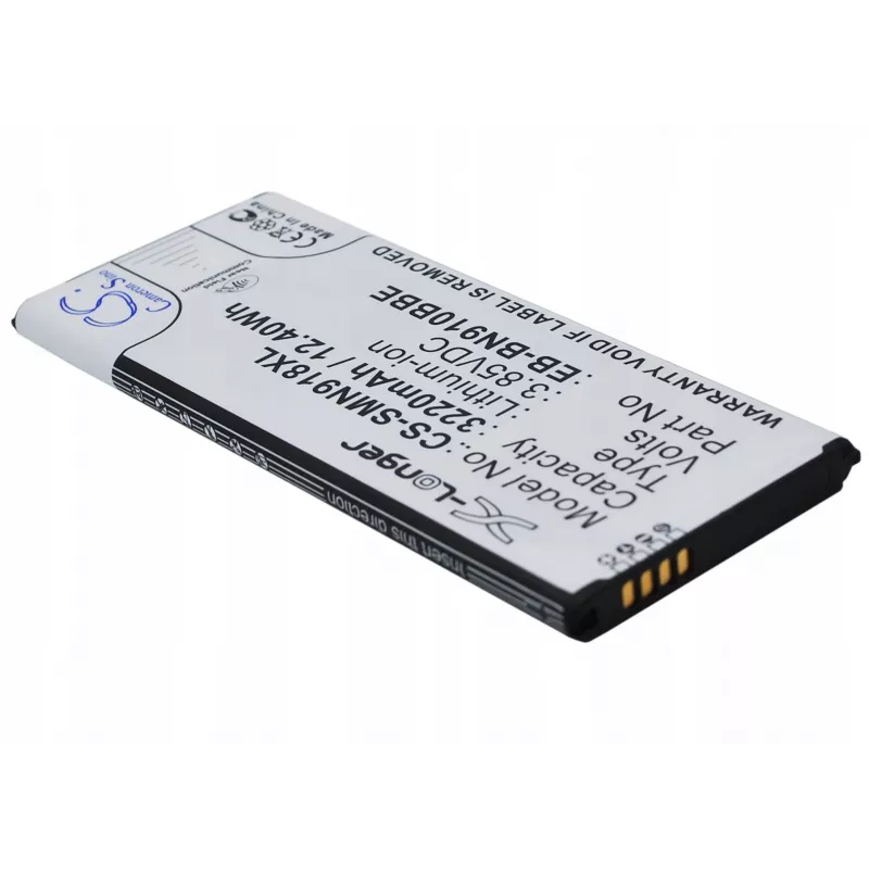 Cameron Sino batéria EB-BN910BBE pre Samsung Galaxy Note 4 (3220 mAh, 3,85 V, Li-Ion, čierna)