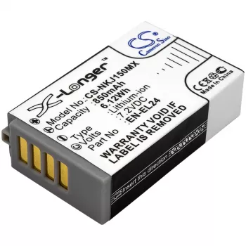 Cameron Sino CS-NKJ150MX náhradná batéria pre Nikon EN-EL24 (850mAh, 7,2V, Li-Ion)