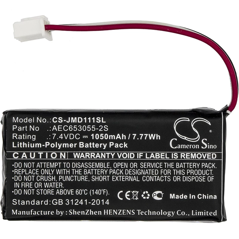 Cameron Sino batéria Typ AEC653055-2S pre JBL Flip / Flip 1 / CS-JMD111SL