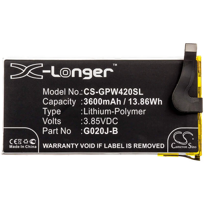 CAMERON SINO batéria typ G020J-B pre Google Pixel 4 XL 4XL G020P 3600mAh / CS-GPW420SL
