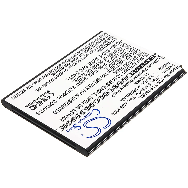 Cameron Sino CS-TTR765SL náhradná batéria pre TP-Link M7650 (2900 mAh, Li-Po, čierna)