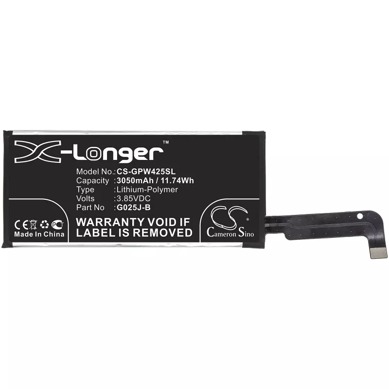 CAMERON SINO batéria typ G025J-B pre Google Pixel 4a 3050 mAh / CS-GPW425SL