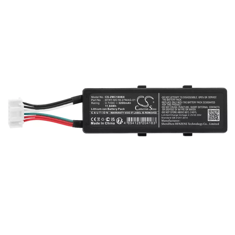 Cameron Sino batéria Typ BTRY-MC18-27MAG-01 pre Zebra MC18 MC18N0 / CS-ZMC180BX