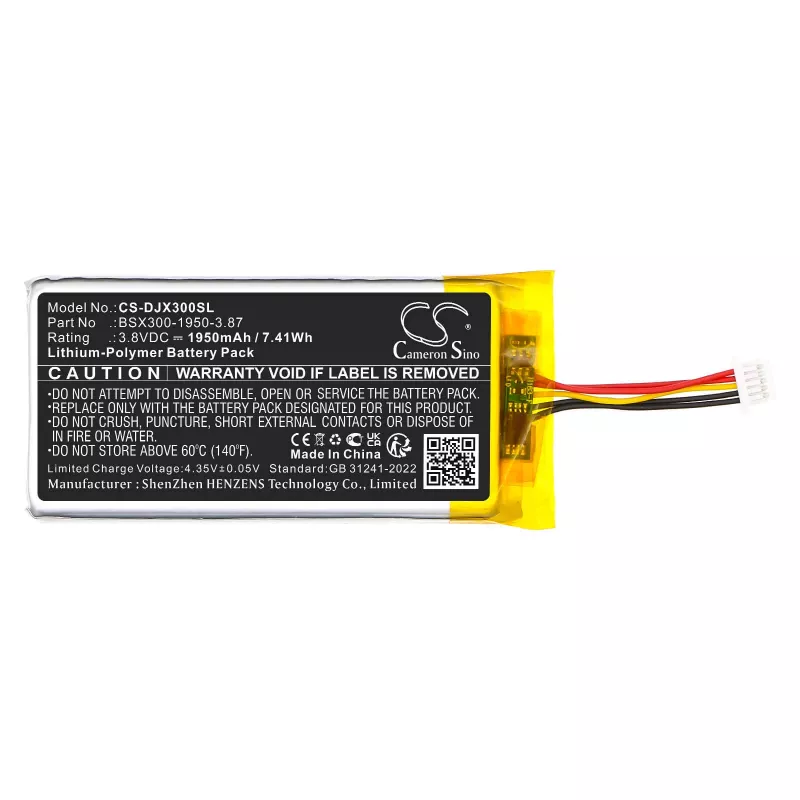 Cameron Sino náhradná batéria pre DJI Mic Mini (BSX300-1950-3.87) - 1950mAh Li-Po