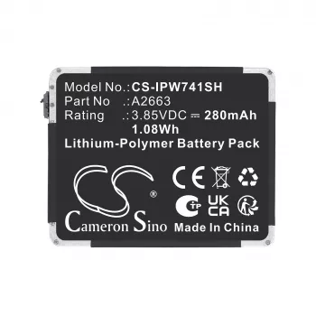CAMERON SINO náhradná batéria typu A2663 pre Apple Watch Series 7 41mm A2473/A2475/A2476 (Cs-ipw741sh)