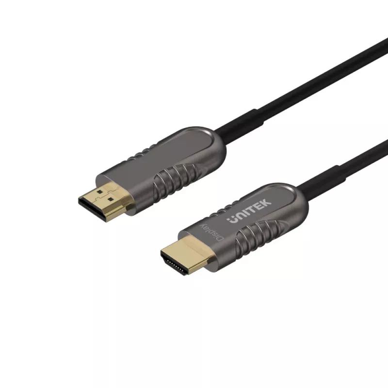 UNITEK Premium HDMI 60m aktívny optický kábel - čierna