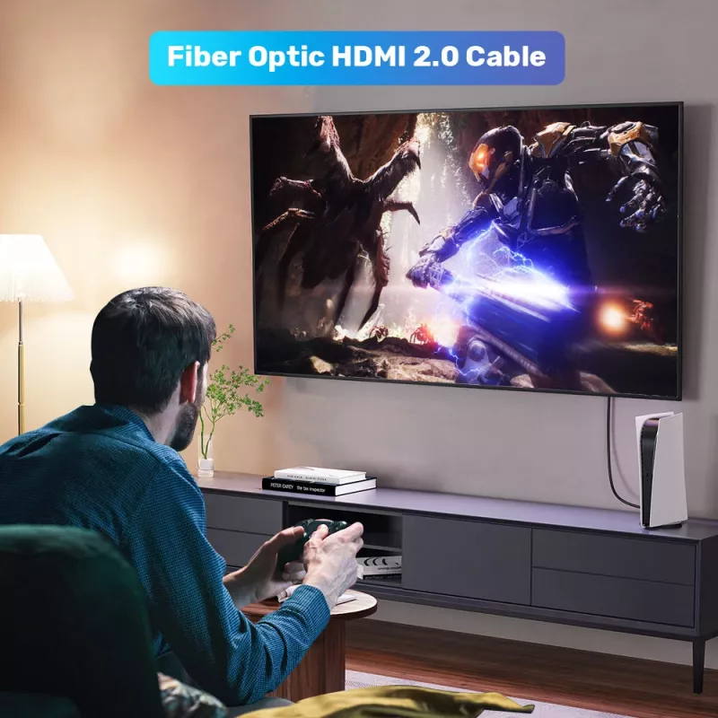 UNITEK C11072BK-30M HDMI 2.0 aktívny optický kábel 4K 60Hz 30m čierna