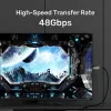 UNITEK aktívny optický HDMI 2.1 kábel 8K 120Hz 70m čierny