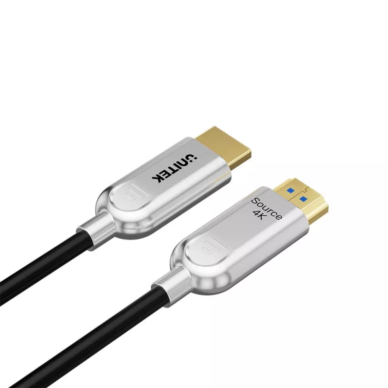 UNITEK HDMI 2.0 aktívny optický kábel (AOC) 4K 60Hz 50m čierny