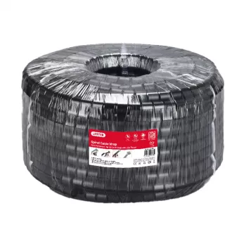 UNITEK organizér špirálového kábla, 5m, priemer 22mm, čierny