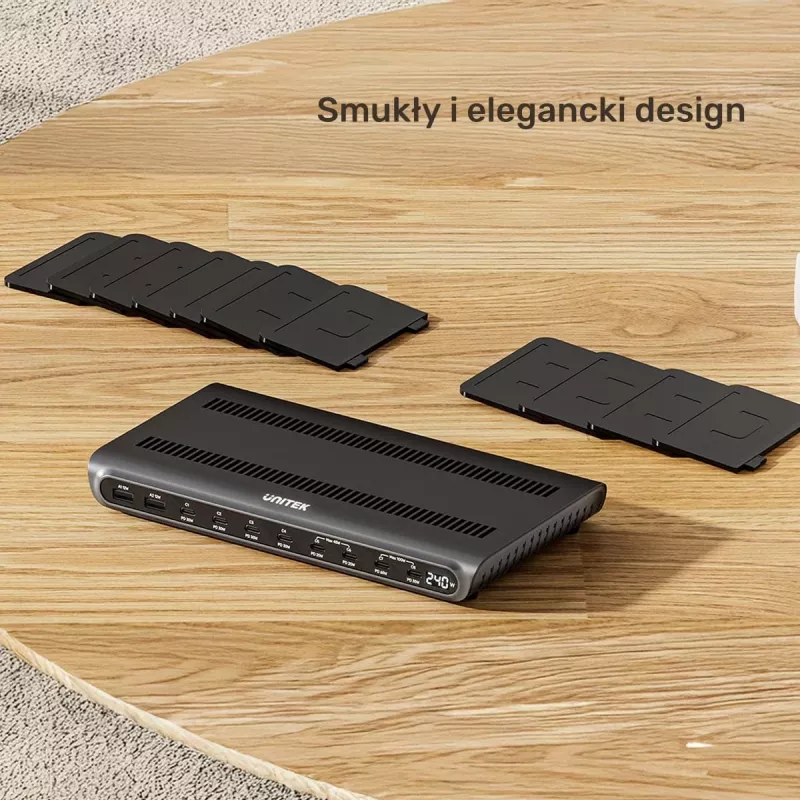 UNITEK 10-port USB-C & USB-A 240W nabíjacia stanica