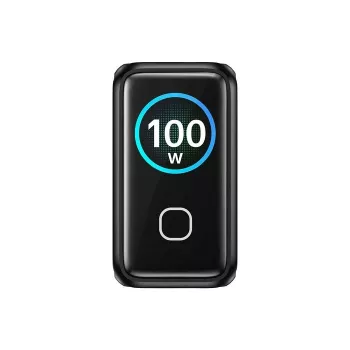 UNITEK GaN nabíjačka s displejom 100W 3xUSB-C 1xUSB-A PD3.0 QC4.0 čierna