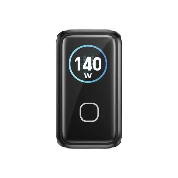UNITEK GaN nabíjačka s displejom 140W 3xUSB-C 1xUSB-A PD3.0 QC4.0 čierna