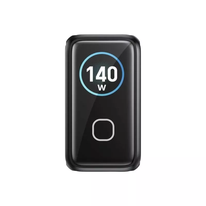 UNITEK GaN nabíjačka s displejom 140W 3xUSB-C 1xUSB-A PD3.0 QC4.0 čierna