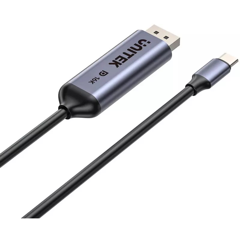 UNITEK obojsmerný kábel USB-C na DisplayPort 16K 80Gbps HDR 1,8m