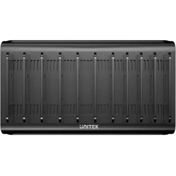 UNITEK 10-portová inteligentná nabíjacia stanica USB-A/USB-C 120W PD 3.0 čierna
