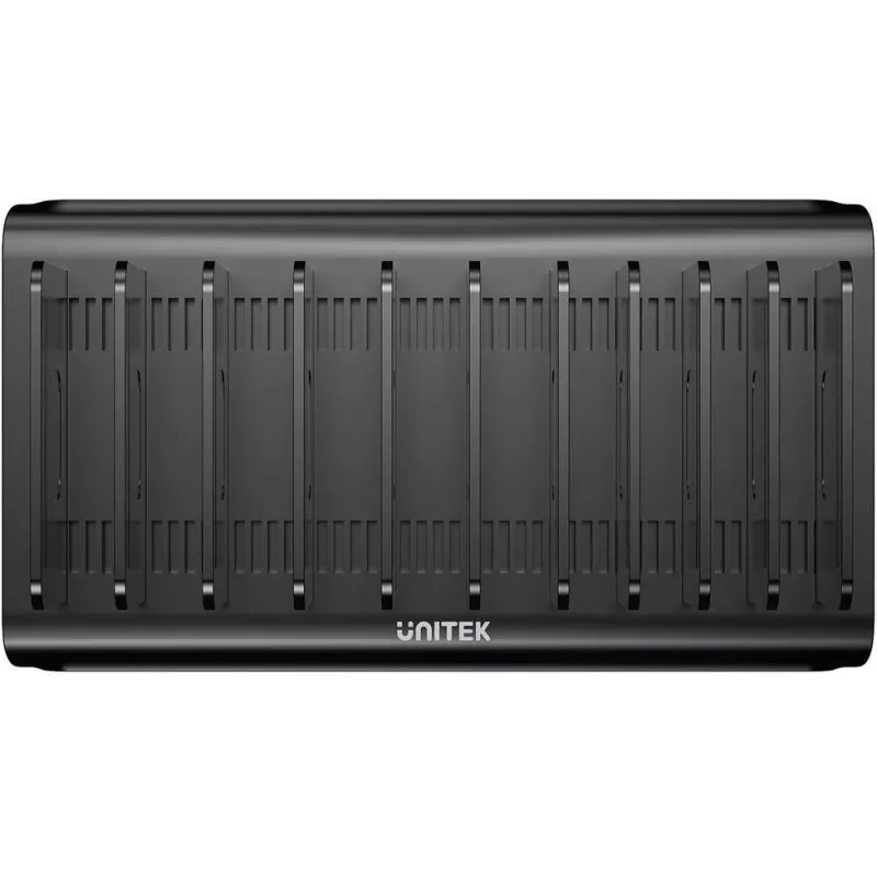 UNITEK 10-portová inteligentná nabíjacia stanica USB-A/USB-C 120W PD 3.0 čierna