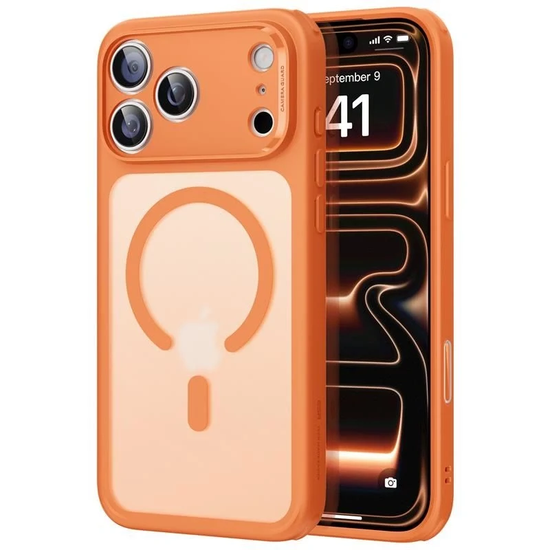 ESR Classic Hybrid MagSafe puzdro pre Apple iPhone 17 Pro Max, matná oranžová