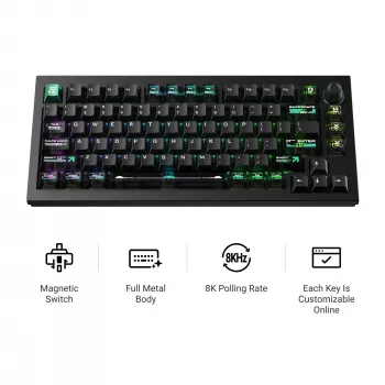 Keychron L5W-W1 Lemokey Magnetic Cyber 75% Hall Effect herná klávesnica