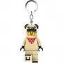LEGO Minifigures mopslík kľúčenka s LED svetlom LGL-KE213H