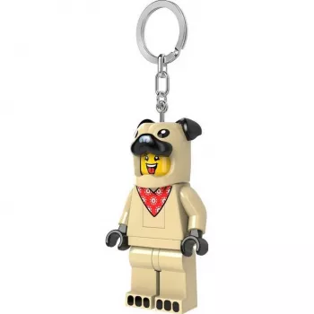 LEGO Minifigures mopslík kľúčenka s LED svetlom LGL-KE213H