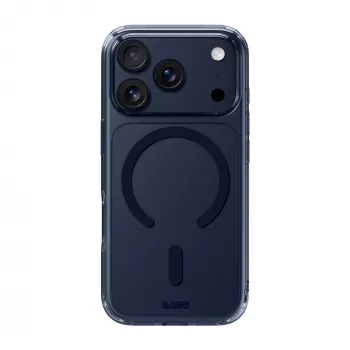 LAUT Crystal Fluro Case pre iPhone 17 Pro, Clear Midnight, kompatibilná s MagSafe