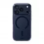 LAUT Crystal Fluro Case pre iPhone 17 Pro, Clear Midnight, kompatibilná s MagSafe