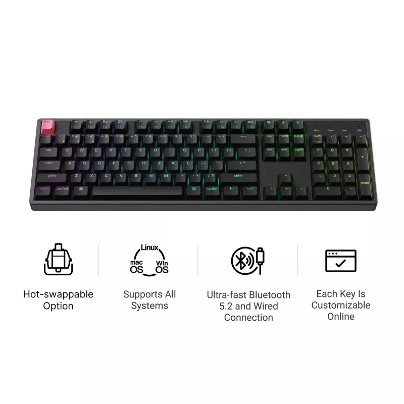 Keychron K10X-H4 Full Size Banana Switch RGB Hot-Swap mechanická klávesnica