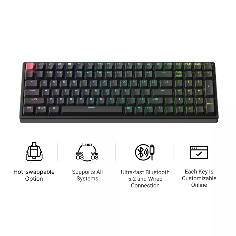 Keychron K4X-J1 96% Red Switch RGB Hot-Swap mechanická klávesnica