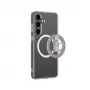 AMAZINGTHING Minimal Mag Case s magnetickým krúžkom pre Samsung Galaxy S25+ - transparentné