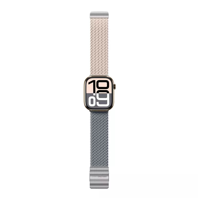 AMAZINGTHING Blend Band balenie 2 ks sada remienkov pre Apple Watch 42mm - Pink-Grey / Pink