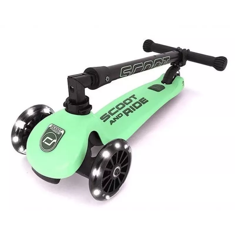 Scoot & Ride Highwaykick 3 LED Kiwi 3-kolesová odrážacia kolobežka