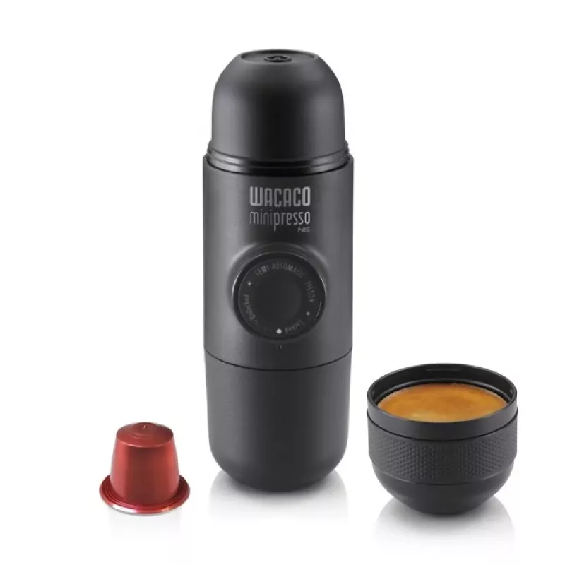 WACACO Minipresso NS prenosný espresovač pre Nespresso kapsuly, čierny