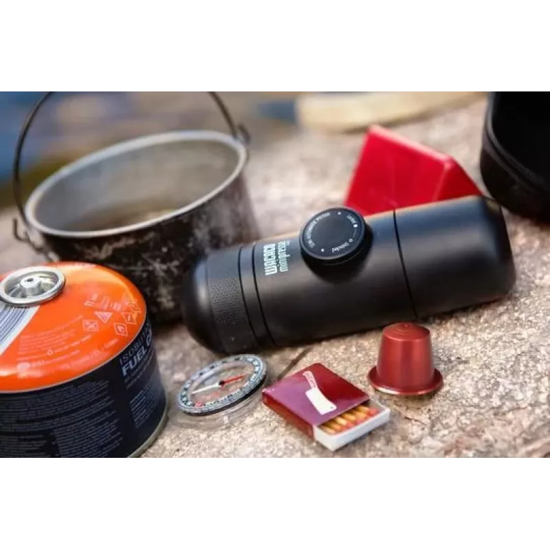 WACACO Minipresso NS prenosný espresovač pre Nespresso kapsuly, čierny
