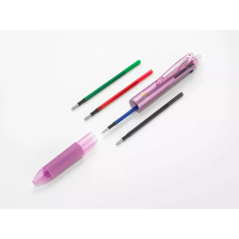 PILOT PEN FriXion Ball 4 vymazateľné gélové pero 4-in-1 čierne puzdro 0,5 mm extra jemné