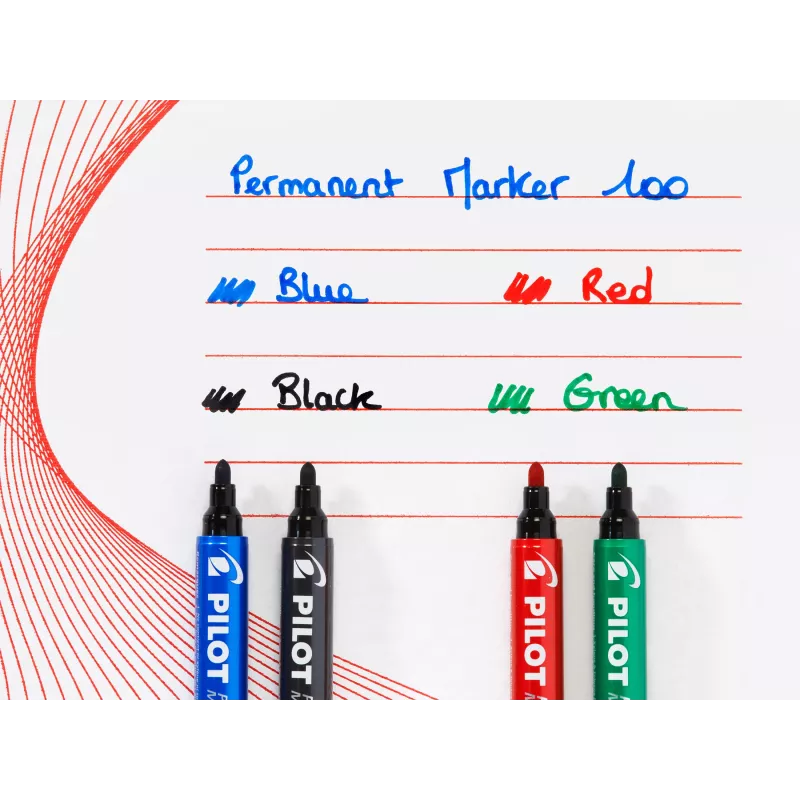 Pilot Pen 100 permanentný marker zelený 1,0 mm