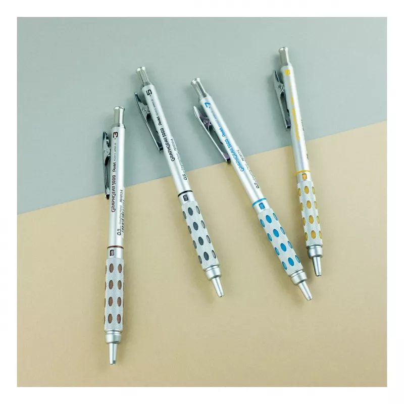 Pentel mechanická ceruzka 0,5 mm metalická strieborná