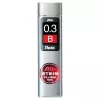 Pentel Ain Stein mechanické tuhy - B - sivá - 0,3 mm - 60 mm - 15 ks