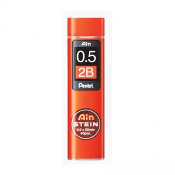 Pentel C275-2BO Super Hi-Polymer tuhy balenie náhradných tuh 0,5 mm 2B oranžová 40 tuh box
